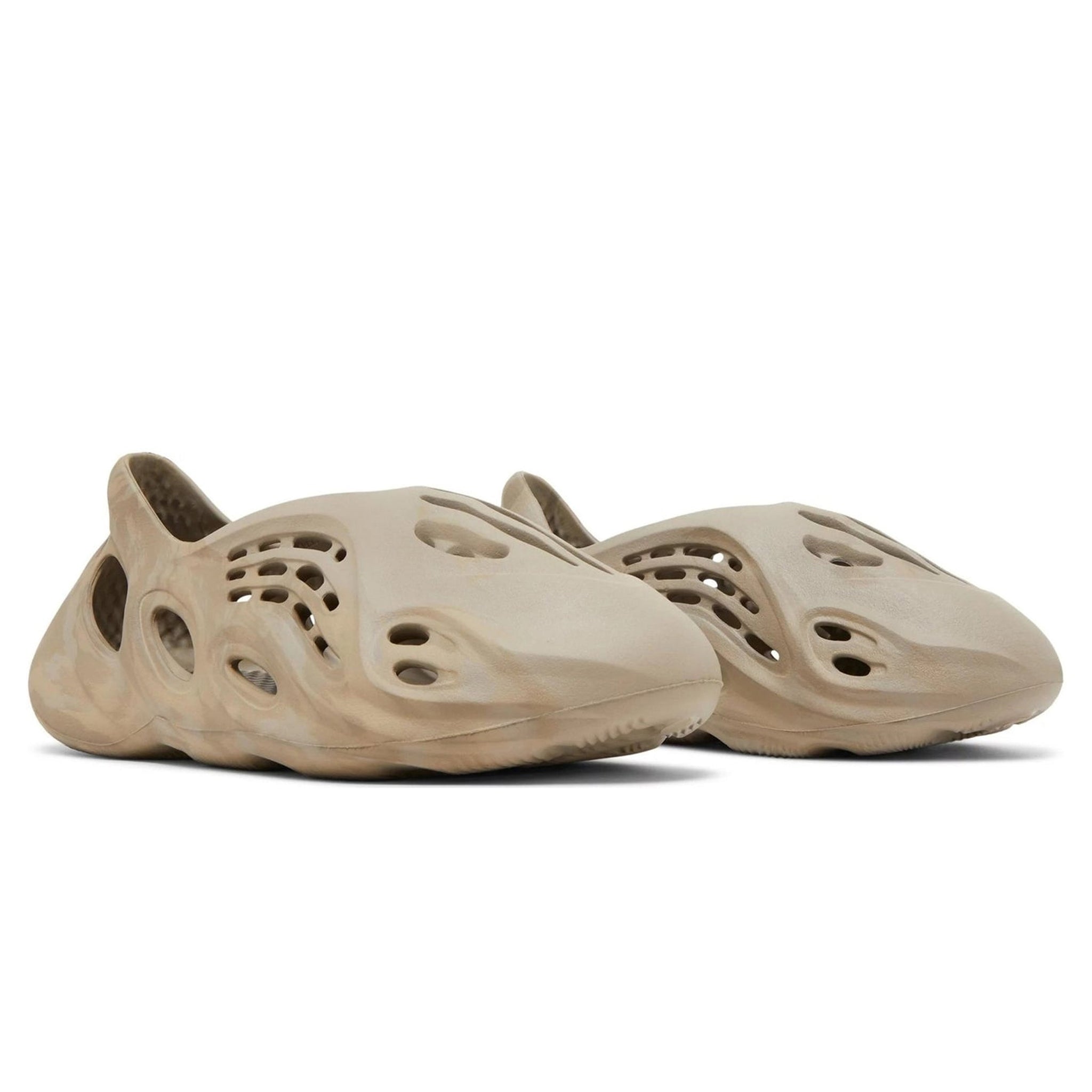 Front side view of Adidas Yeezy Foam RNNR Stone Sage GX4472